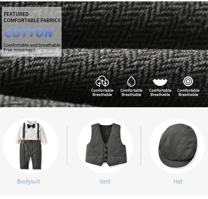 Newborn Boy Formal Clothes Set