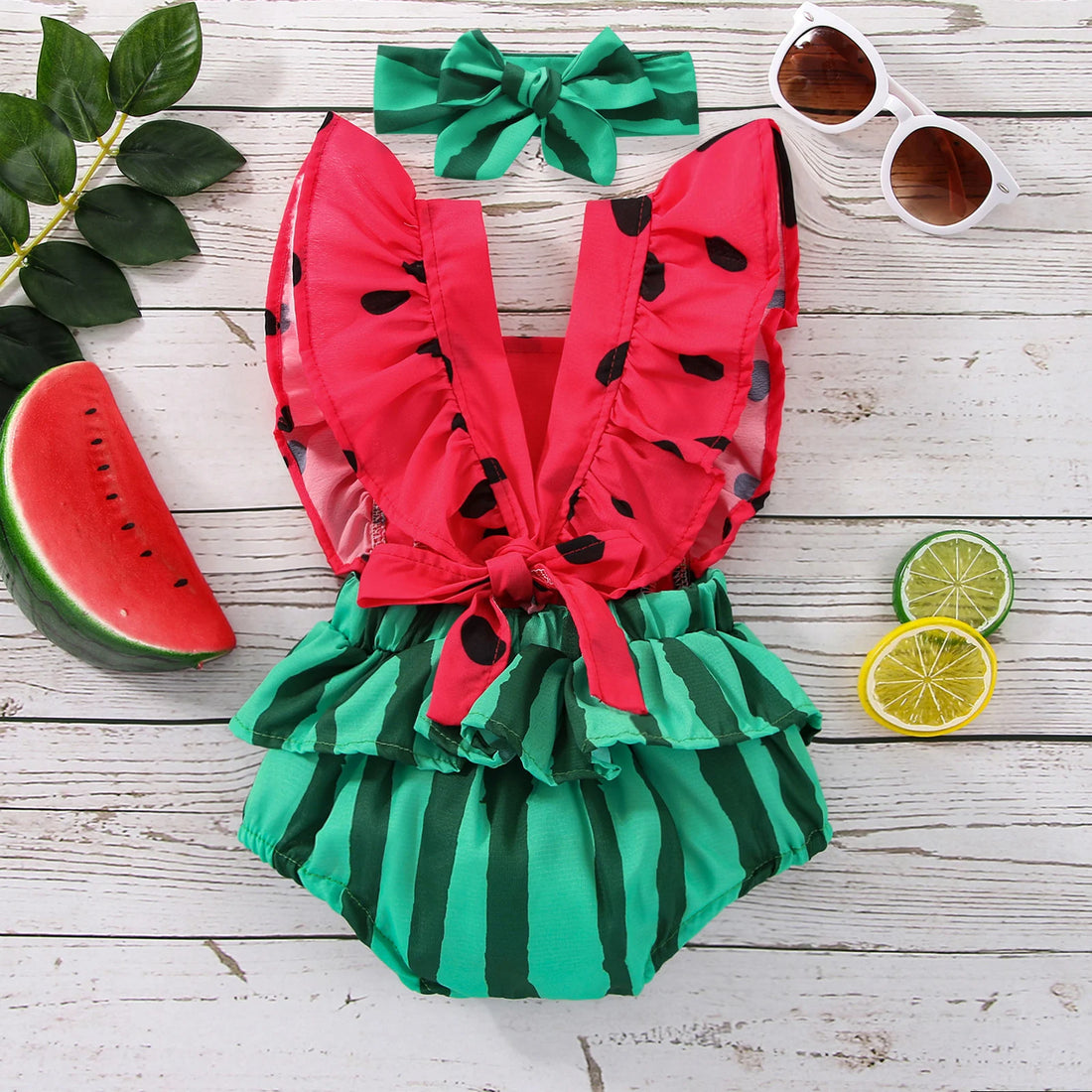 Newborn Baby suit Watermelon