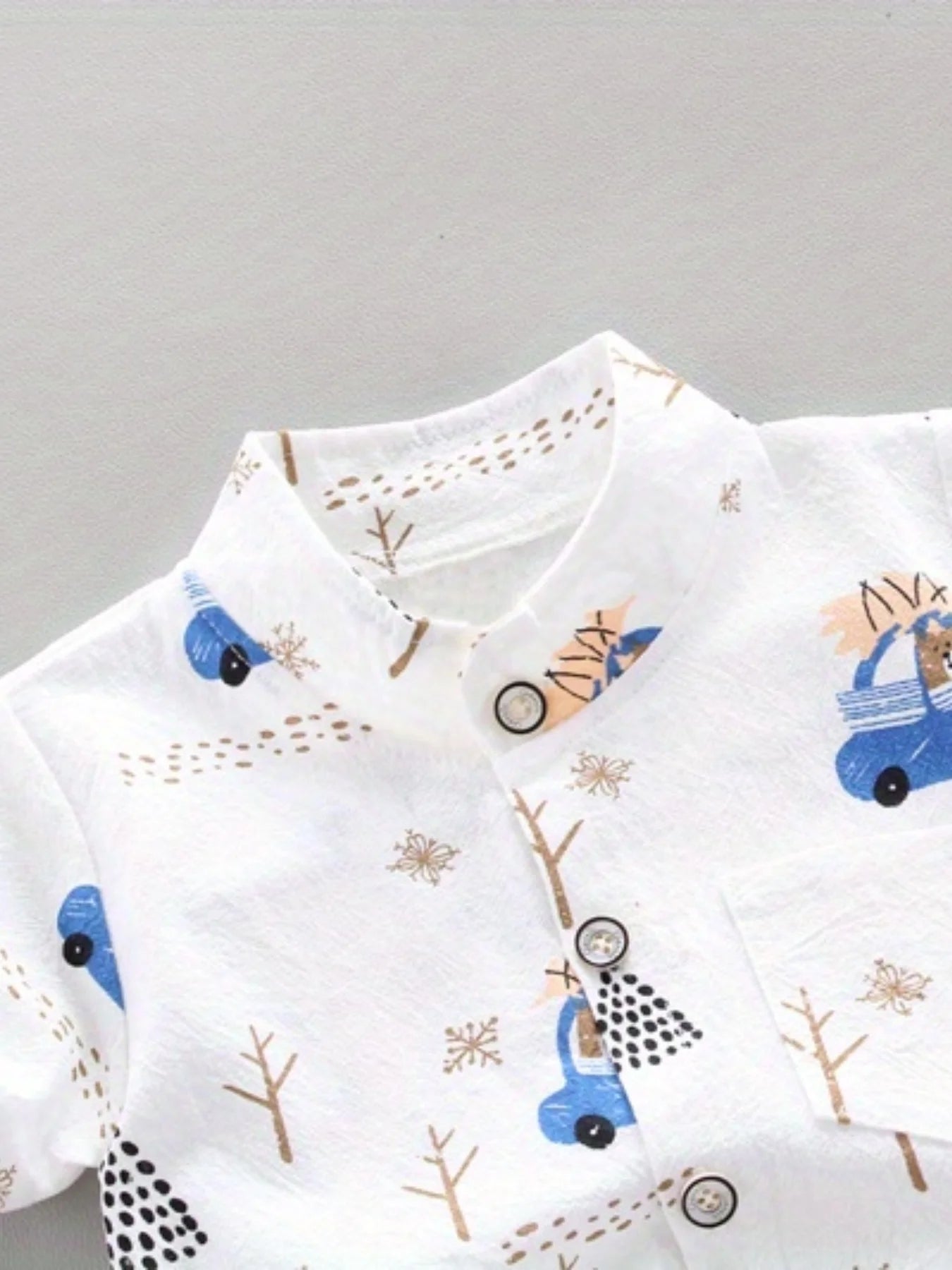 driving pattern short sleeved For Boys