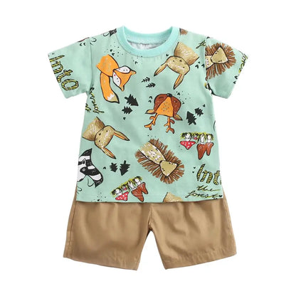 Sanlutoz Cartoon Boys Clothing Sets