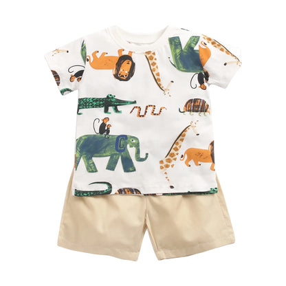 Sanlutoz Cartoon Boys Clothing Sets