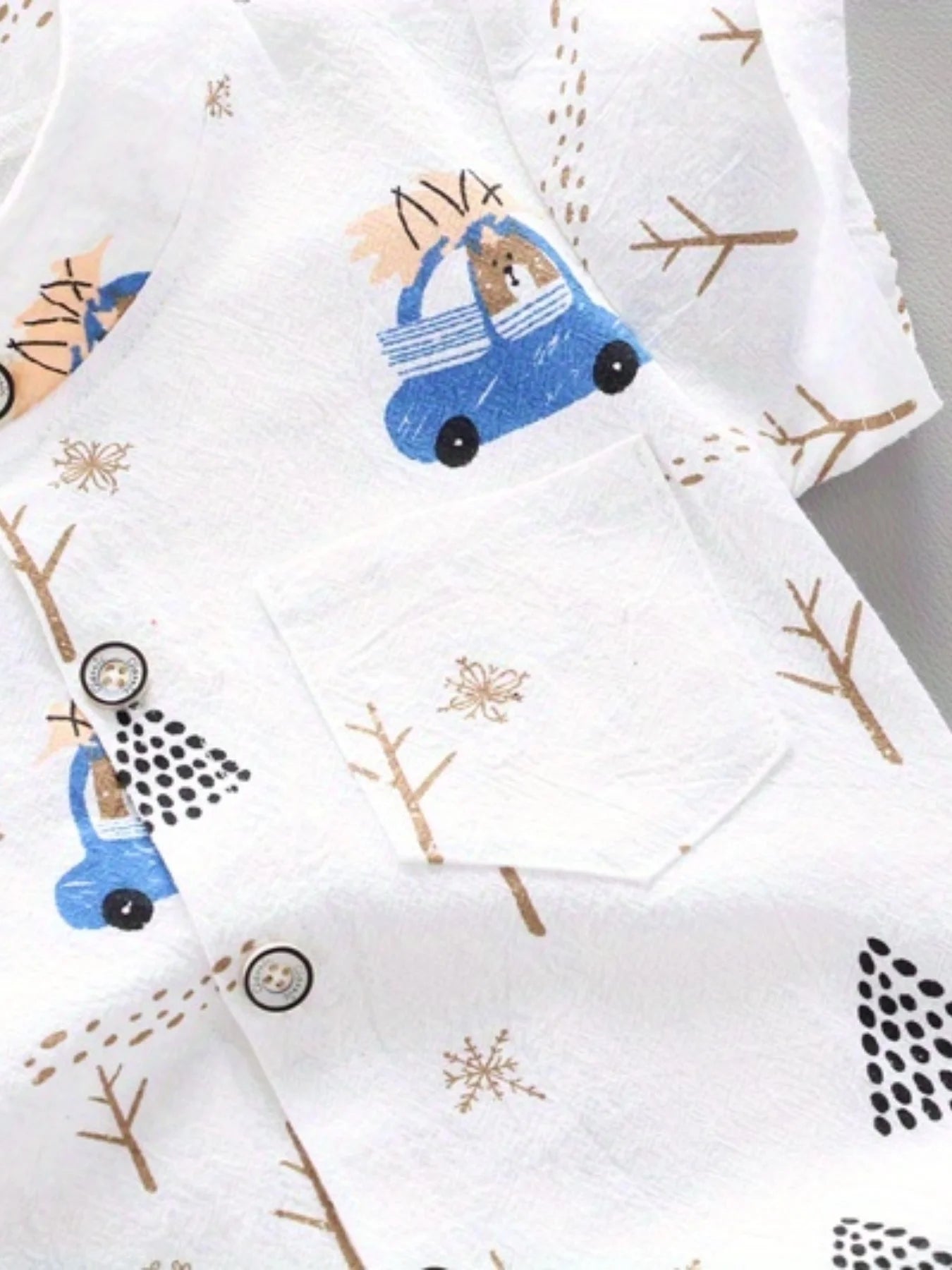 driving pattern short sleeved For Boys