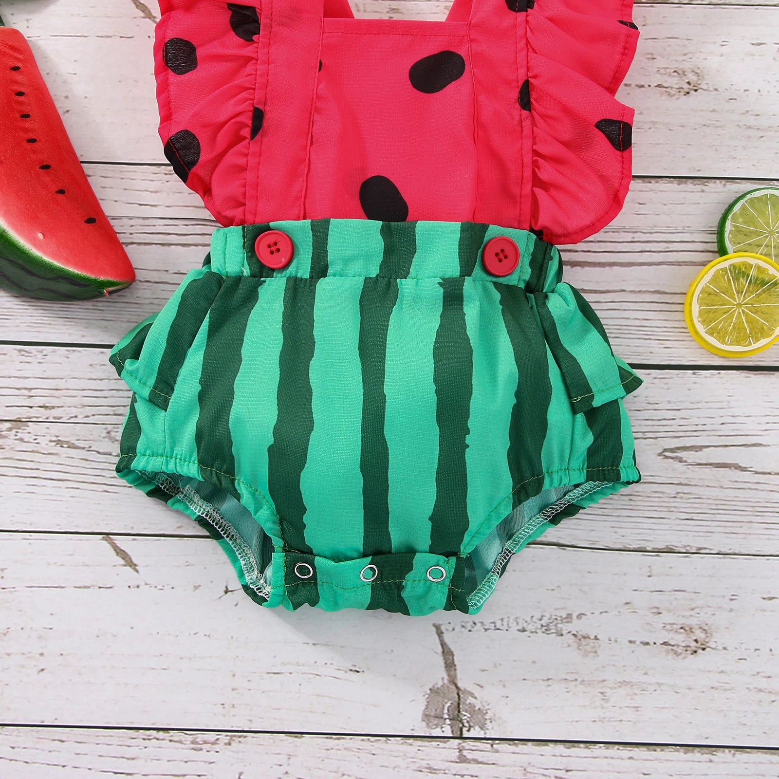 Newborn Baby suit Watermelon