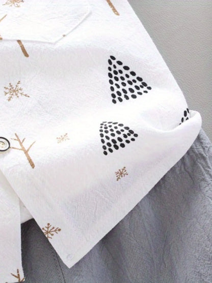 driving pattern short sleeved For Boys
