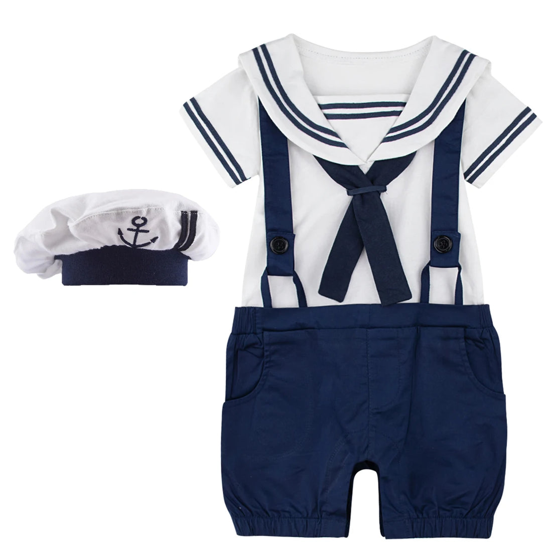 Baby Boy Sailor Navy Jumpsuit