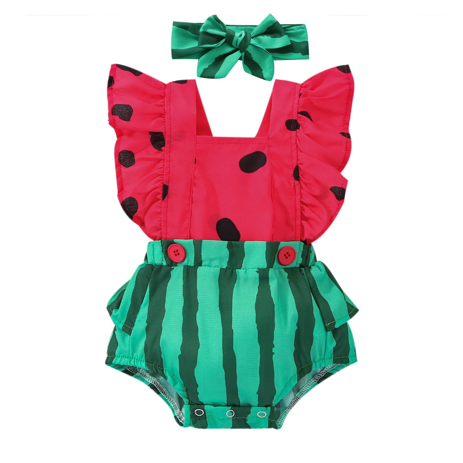 Newborn Baby suit Watermelon