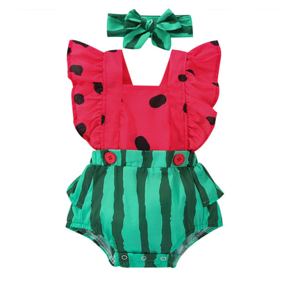 Newborn Baby suit Watermelon