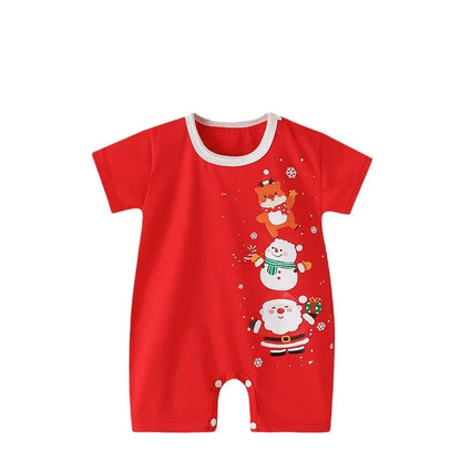 Baby Boys Summer Cartoon Rompers